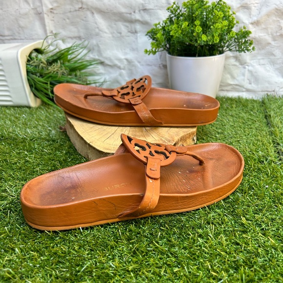 Tory Burch Miller Cloud🍂🍁aged Camello size 9 womens. gently used - Picture 6 of 16